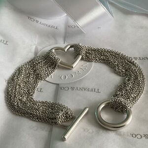 Tiffany multi strand heart bracelet